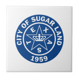 Verzegeling van suikerland (Texas) Tegeltje