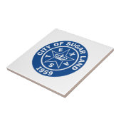 Verzegeling van suikerland (Texas) Tegeltje (Zijkant)