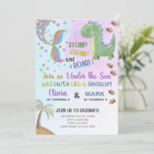 Verzegelingen voor zeemeermin en dinosaurus voor d kaart (Staand voorkant)