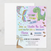 Verzegelingen voor zeemeermin en dinosaurus voor d kaart (Voorkant / Achterkant)