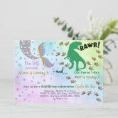 Verzegelingen voor zeemeermin en dinosaurus voor d kaart (Staand voorkant)