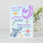 Verzegelingen voor zeemeermin en uitnodiging voor  (Staand voorkant)