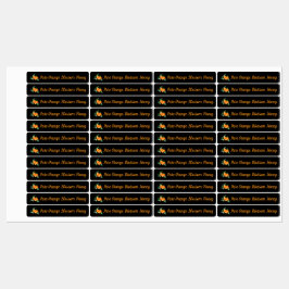 Verzegelingszegel - Oranjebloesemhoning Potdeksel Labels