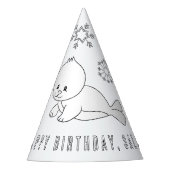 Verzegelpartij - Kleur uw eigen Pet Feesthoedjes (Voorkant)