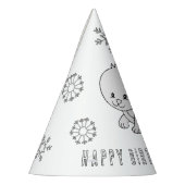 Verzegelpartij - Kleur uw eigen Pet Feesthoedjes (Links)