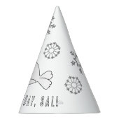 Verzegelpartij - Kleur uw eigen Pet Feesthoedjes (Rechts)