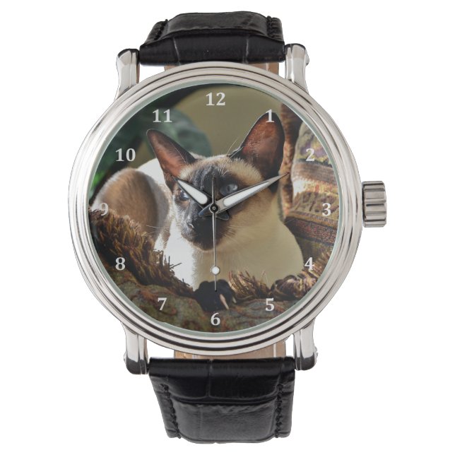 Verzegelpunt Siamese kat op kruispunt Horloge (Voorkant)