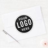 Verzegelteken voor de Logo-envelop toevoegen Ronde Sticker (Envelop)