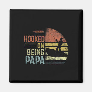 Verzeild in het zijn van Papa Visvangstcadeaus Pap Magneet
