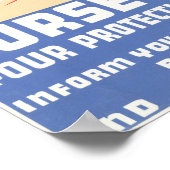 Verzeker de Baby Uw Bescherming tegen het probleem Poster (Hoek)