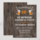 VERZEKERDE BIRTHDAY-INVITATIE VOOR IEDERE LEEFTIJD KAART (Voorkant / Achterkant)