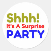 VERZEKERENDE PARTIJ RONDE STICKER (Voorkant)