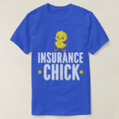 Verzekering Chick Vrouwen Verzekeringsagent T-shirt (Design voorkant)