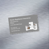 Verzekering en reparatie van huishoudapparaten magnetisch visitekaartje (Voorbeeld)