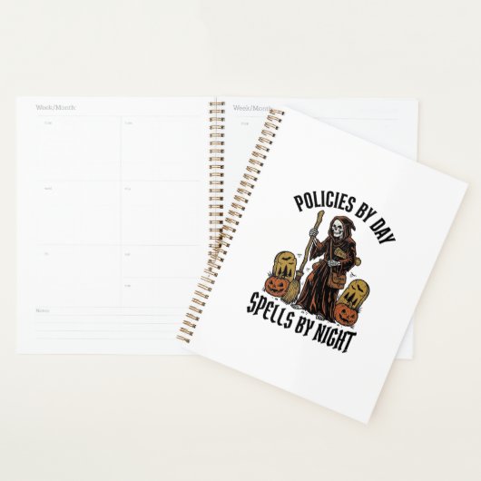 Verzekering Heks Shirt Grappig Halloween Agent Gra Planner (Display)