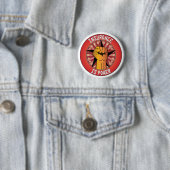 Verzekering is macht ronde button 5,7 cm (In situ)
