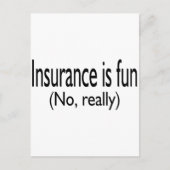 Verzekering is niet echt goed briefkaart (Voorkant)