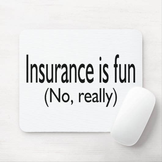 Verzekering is niet echt goed muismat (Met muis)