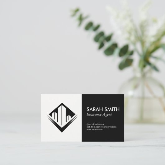 Verzekering / makelaar | consulente visitekaartje (Staand voorkant)