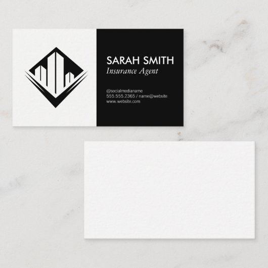 Verzekering / makelaar | consulente visitekaartje (Voorkant / Achterkant)