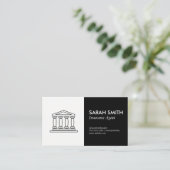 Verzekering / makelaar / makelaar visitekaartje (Staand voorkant)