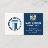 Verzekering / makelaar | QR-scancode Visitekaartje (Voorkant)