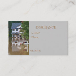 Verzekering overstromingsschade visitekaartje