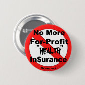 Verzekering voor winstdeling afschaffen ronde button 5,7 cm (Voorkant /achterkant)