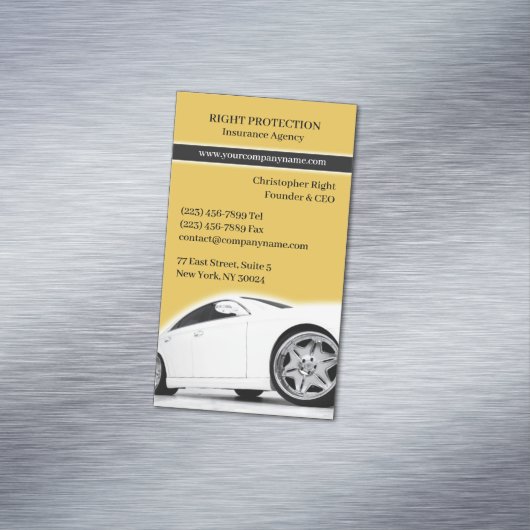 Verzekeringen Magnetisch Visitekaartje (Voorbeeld)