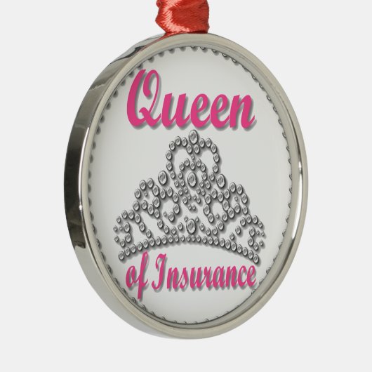 Verzekeringkoningin Metalen Ornament (Rechts)