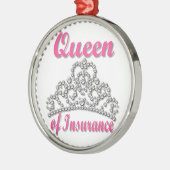 Verzekeringkoningin Metalen Ornament (Links)