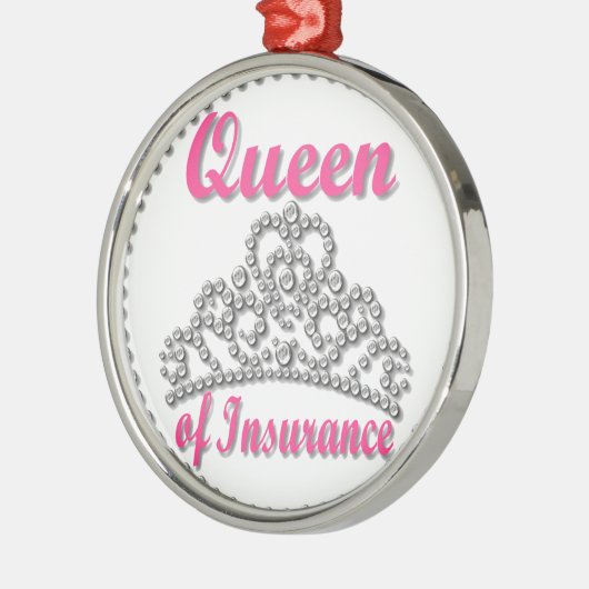 Verzekeringkoningin Metalen Ornament (Links)