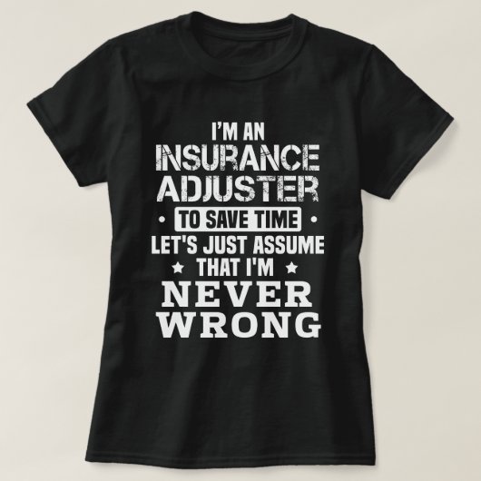 Verzekeringsaanpassing T-shirt (Design voorkant)