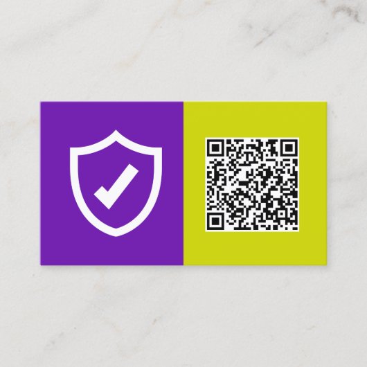 Verzekeringsagent Custom QR Visitekaartje (Voorkant)