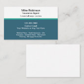 Verzekeringsagent eenvoudige Visitekaartjes (Voorkant / Achterkant)