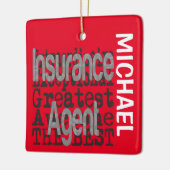 Verzekeringsagent Extraordinaire CUSTOM Keramisch Ornament (Links)