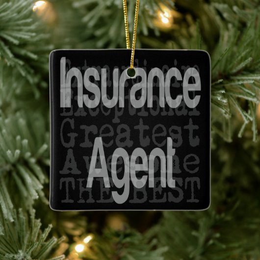 Verzekeringsagent Extraordinaire Keramisch Ornament (Boom)