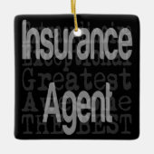 Verzekeringsagent Extraordinaire Keramisch Ornament (Voorkant)