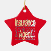Verzekeringsagent Extraordinaire Keramisch Ornament (Voorkant)