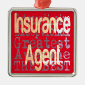 Verzekeringsagent Extraordinaire Metalen Ornament (Voorkant)