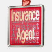 Verzekeringsagent Extraordinaire Metalen Ornament (Links)