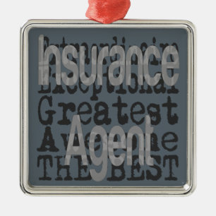 Verzekeringsagent Extraordinaire Metalen Ornament