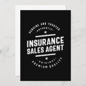 Verzekeringsagent Functietoestel Bedankkaart (Voorkant / Achterkant)