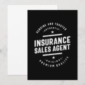 Verzekeringsagent Functietoestel Kaart (Voorkant / Achterkant)
