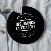 Verzekeringsagent Functietoestel Ronde Button 6,0 Cm (In situ)