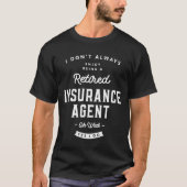 Verzekeringsagent Funny Job Title Professional T-shirt (Voorkant)