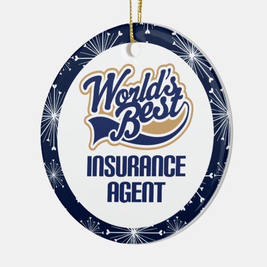 Verzekeringsagent Gift Ornament (Links)