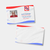 Verzekeringsagent ID-kaart Badge (Voor- en achterkant)