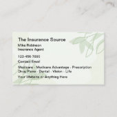 Verzekeringsagent Moderne Visitekaartjes Sjabloon (Voorkant)