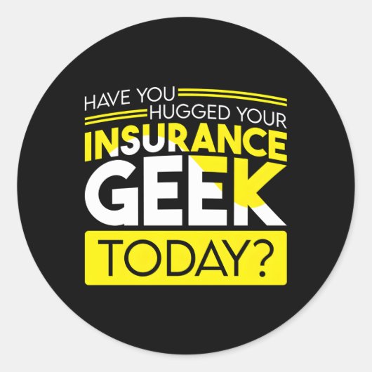 Verzekeringsagent voor verzekeringsmakelaar Insura Ronde Sticker (Voorkant)